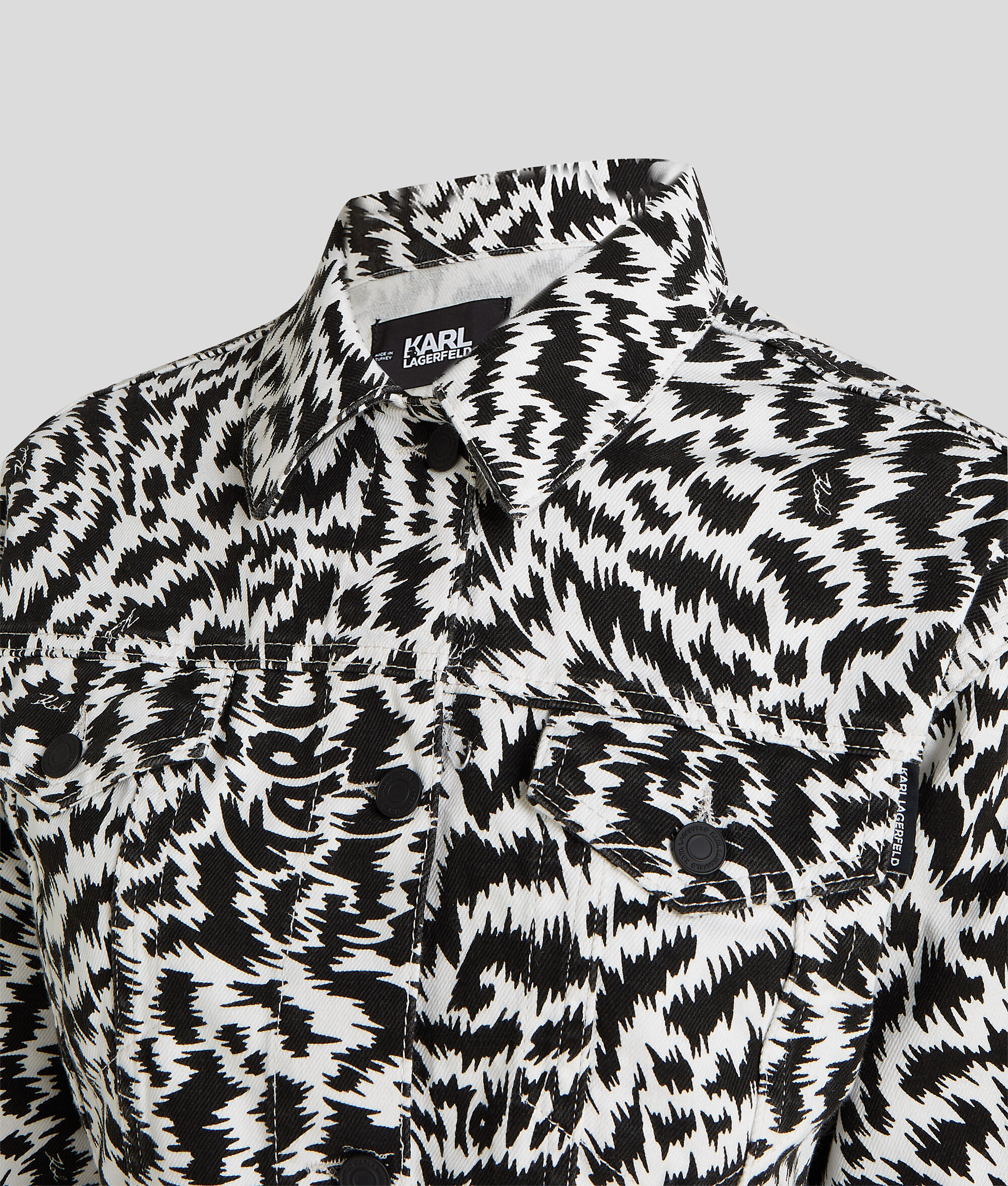 (image for) Unbeatable Zebra-Print Denim Jacket